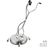 Flat Surface Cleaner Pressure Washer 24 inch 4000 PSI Dual Handle